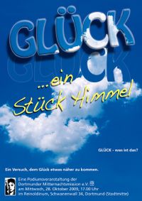 Plakat Glück